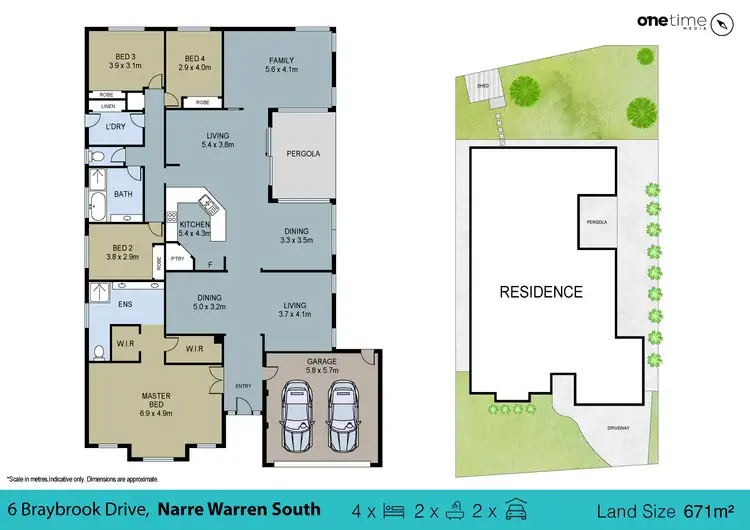 Floorplan of Homely house listing, 6 BRAYBROOK DRIVE, Narre Warren South VIC 3805