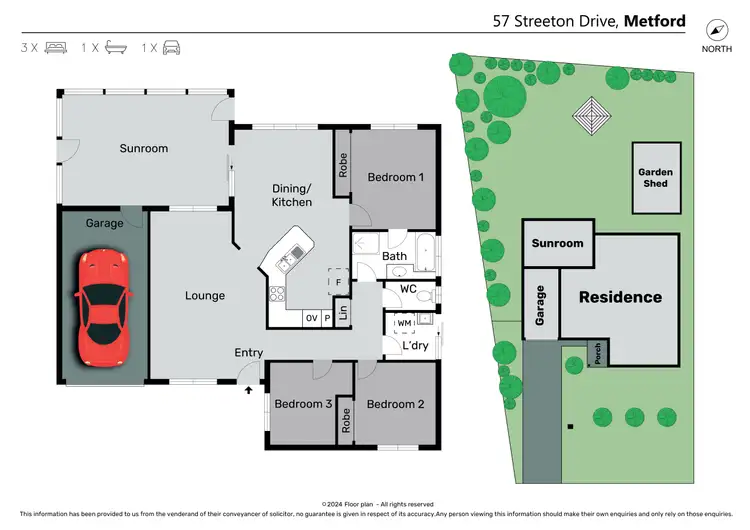 Floorplan of Homely house listing, 57 Streeton Drive, Metford NSW 2323
