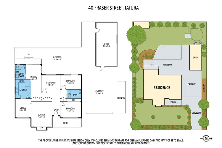 Floorplan of Homely house listing, 40 FRASER STREET, Tatura VIC 3616