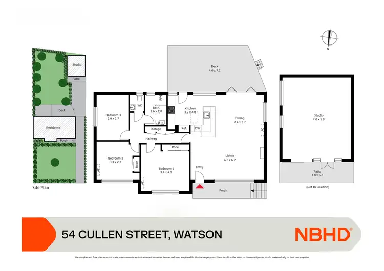 Floorplan of Homely house listing, 54 Cullen Street, Watson ACT 2602