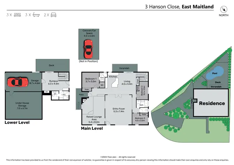 Floorplan of Homely house listing, 3 Hanson Close, East Maitland NSW 2323