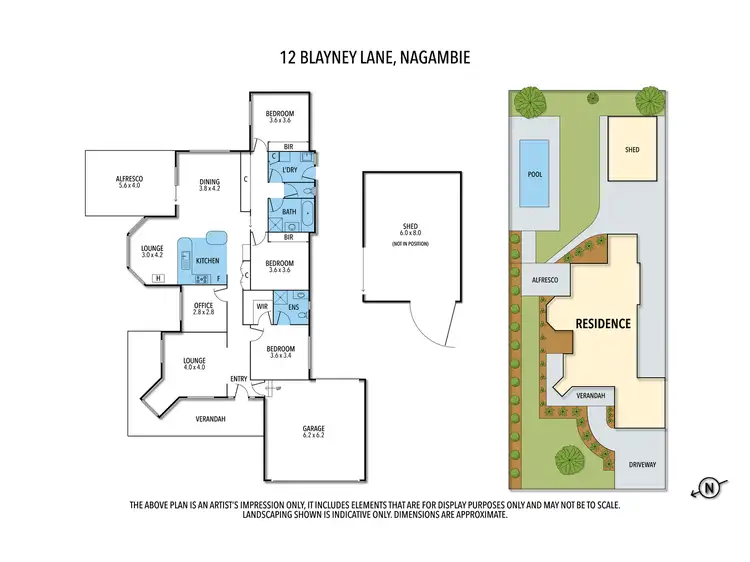 Floorplan of Homely house listing, 12 BLAYNEY LANE, Nagambie VIC 3608