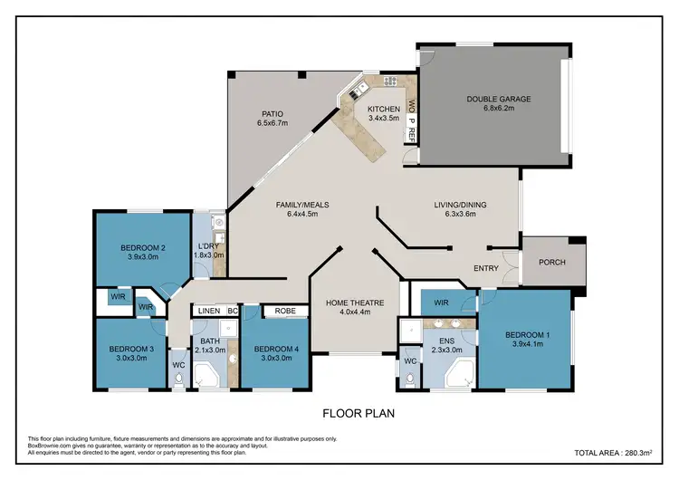 Floorplan of Homely house listing, 10 Outlook Place, Narangba QLD 4504