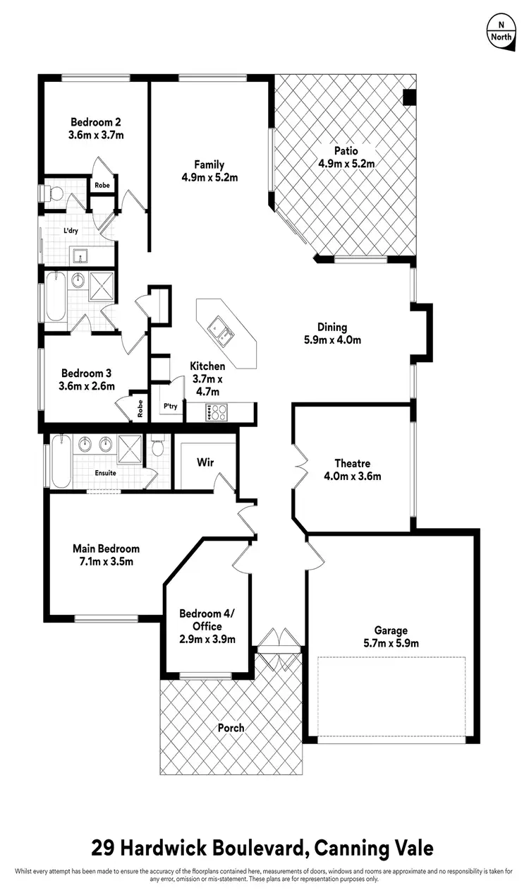Floorplan of Homely house listing, 29 Hardwick Boulevard, Canning Vale WA 6155