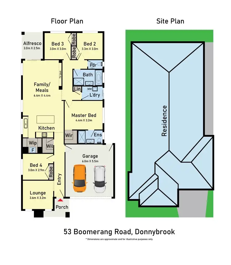 Floorplan of Homely house listing, 53 Boomerang Road, Donnybrook VIC 3064