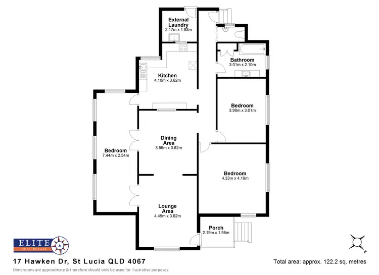 Floorplan of Homely house listing, 17 HAWKEN DRIVE, St Lucia QLD 4067