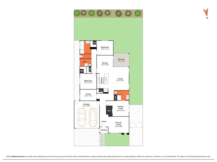 Floorplan of Homely house listing, 45 Devereux Way, Charlemont VIC 3217