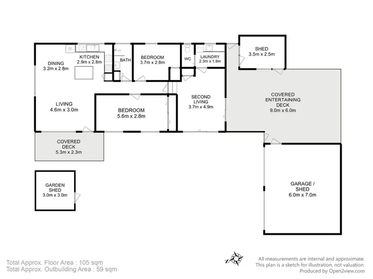 Floorplan of Homely house listing, 153 Carlton Beach Road, Dodges Ferry TAS 7173