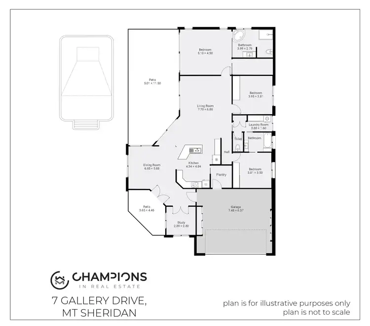 Floorplan of Homely house listing, 7 Gallery Drive, Mount Sheridan QLD 4868