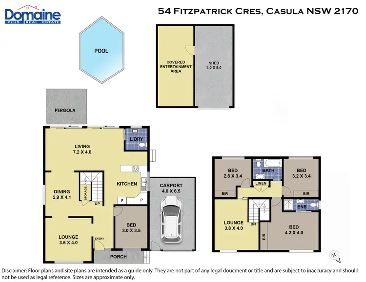 Floorplan of Homely house listing, 54 Fitzpatrick Crescent, Casula NSW 2170