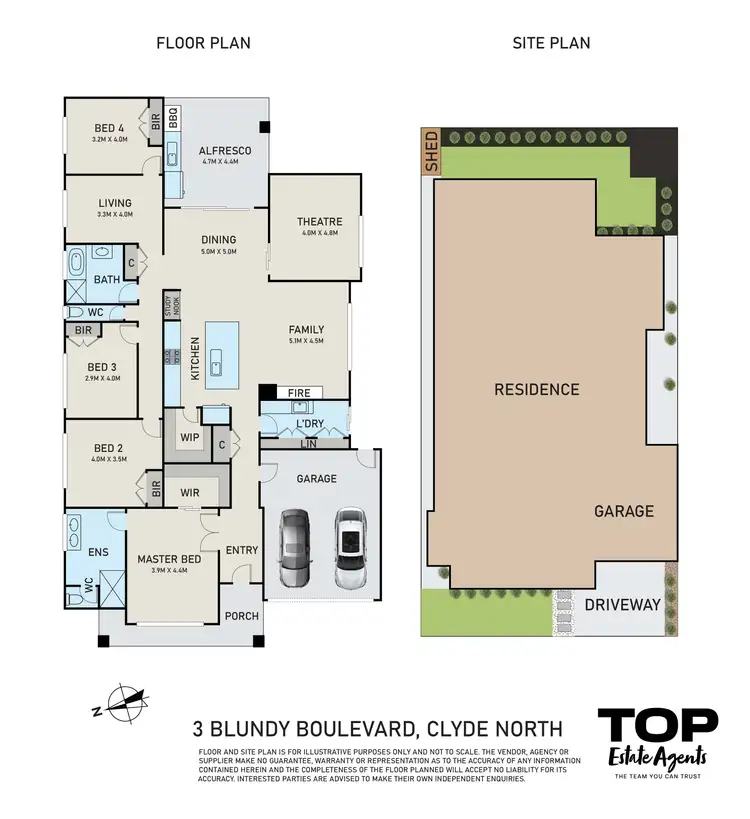 Floorplan of Homely house listing, 3 Blundy Boulevard, Clyde North VIC 3978
