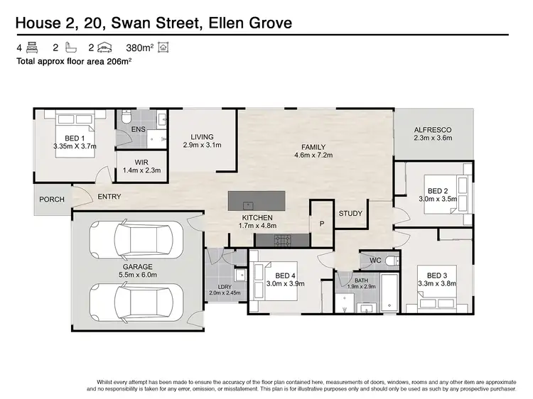 Floorplan of Homely house listing, House / 20 Swan Street, Ellen Grove QLD 4078