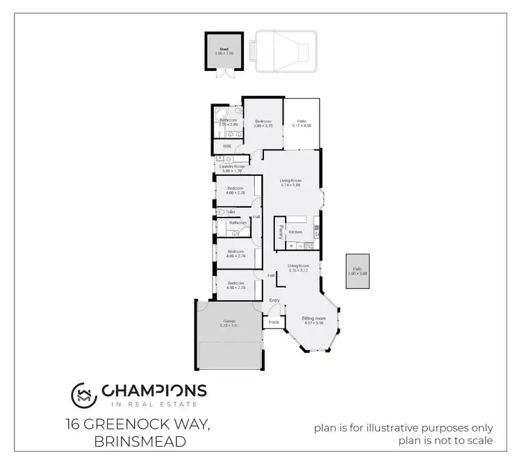 Floorplan of Homely house listing, 16 Greenock Way, Brinsmead QLD 4870
