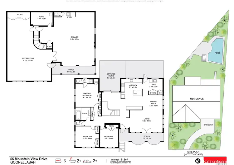 Floorplan of Homely house listing, 55 Mountain View Drive, Goonellabah NSW 2480