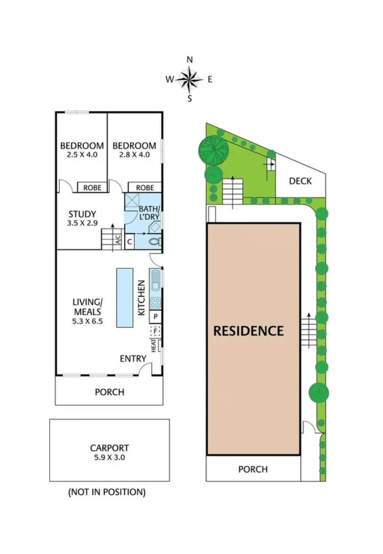 Floorplan of Homely unit listing, 6/201 Main Road, Lower Plenty VIC 3093