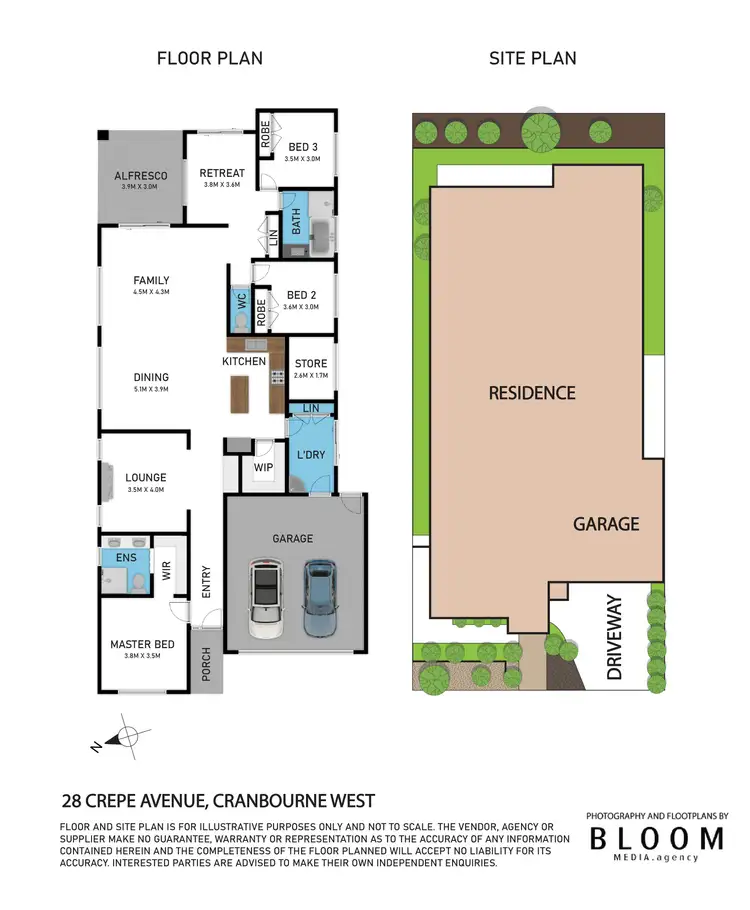 Floorplan of Homely house listing, 28 Crepe Avenue, Cranbourne West VIC 3977