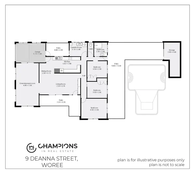 Floorplan of Homely house listing, 9 Deanna Street, Woree QLD 4868