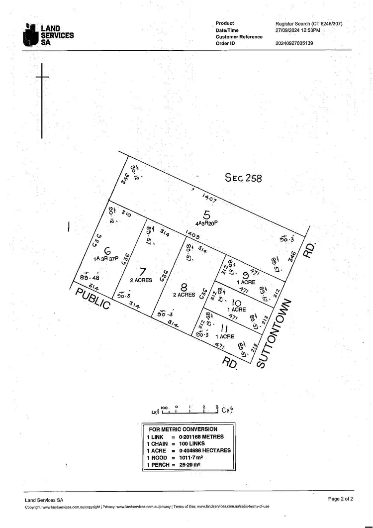 Floorplan of Homely land listing, 107 Suttontown Road, Suttontown SA 5291