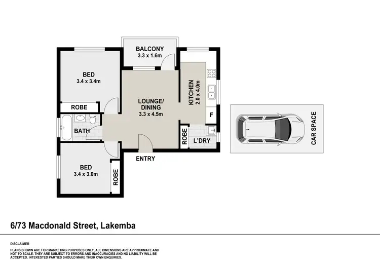 Floorplan of Homely apartment listing, 6/73 Macdonald Street, Lakemba NSW 2195