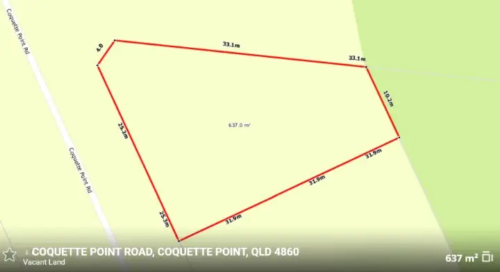 Floorplan of Homely land listing, 2 Coquette Point Road, Coquette Point QLD 4860