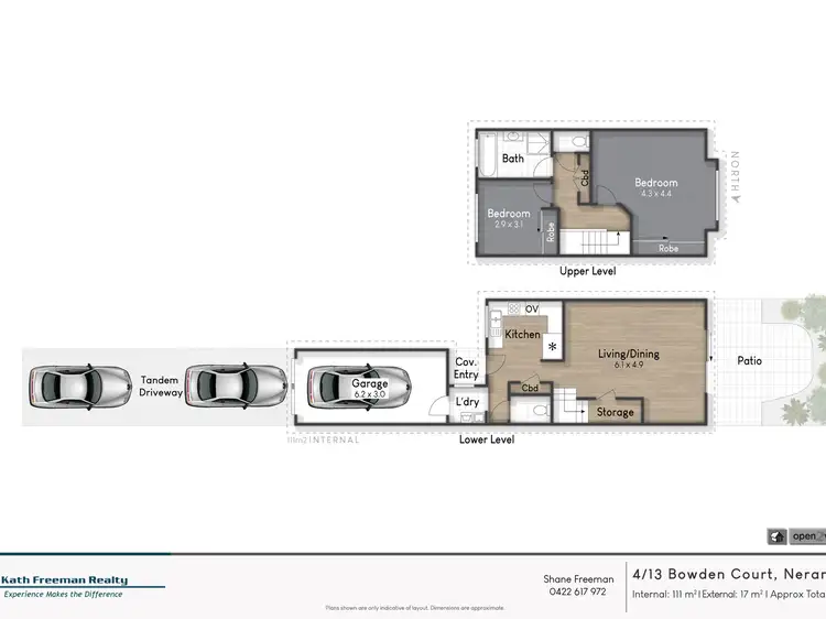 Floorplan of Homely townhouse listing, 4/13 Bowden Court, Nerang QLD 4211