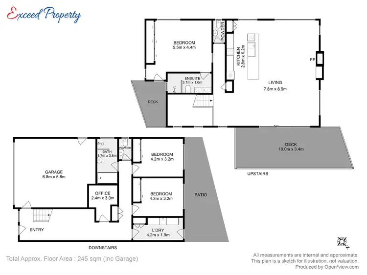 Floorplan of Homely townhouse listing, 10B Boatta Road, Lindisfarne TAS 7015