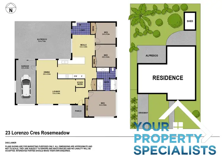 Floorplan of Homely house listing, 23 Lorenzo Crescent, Rosemeadow NSW 2560