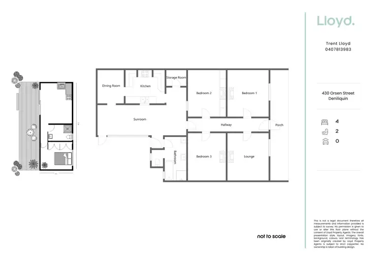 Floorplan of Homely house listing, 430 Orson Street, Hay NSW 2711