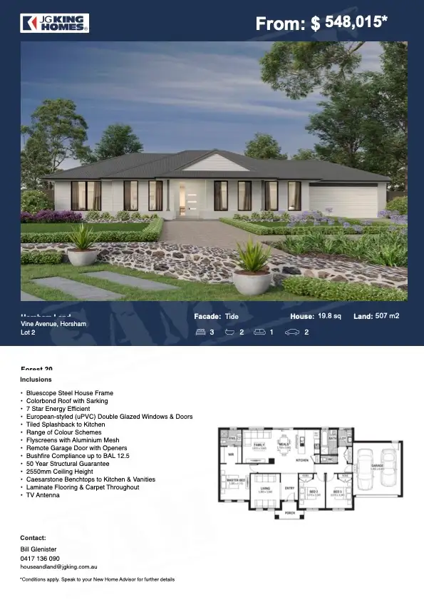 Floorplan of Homely house listing, Lot 2/34 Williams Road, Horsham VIC 3400