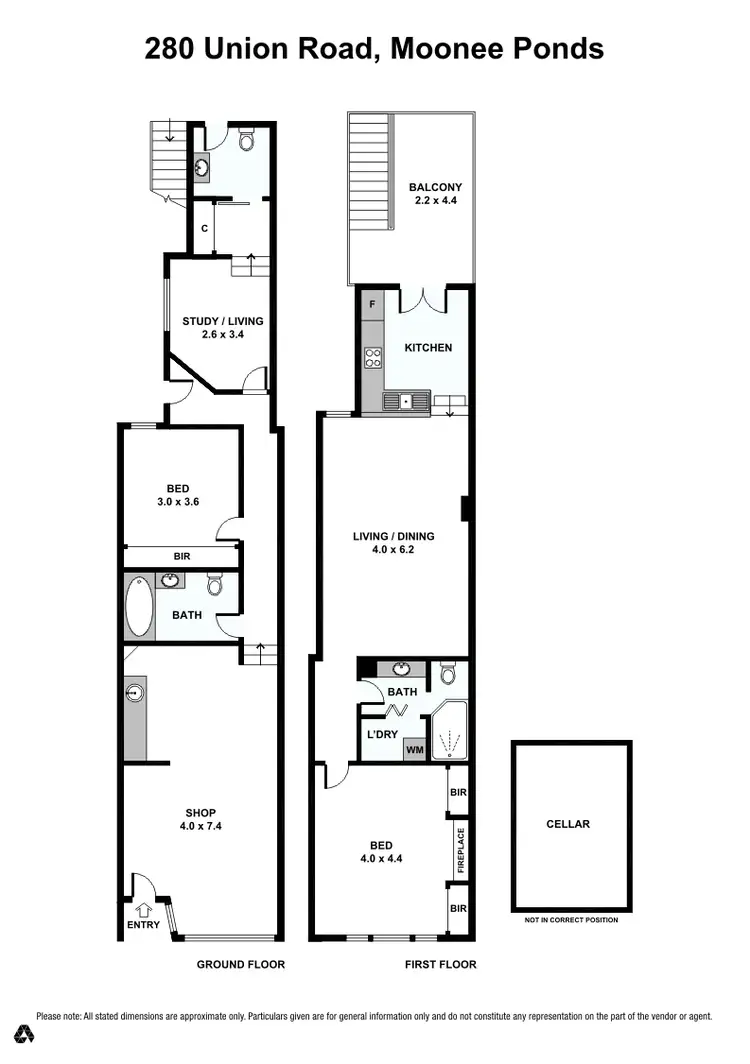 Floorplan of Homely house listing, 280 Union Road, Moonee Ponds VIC 3039