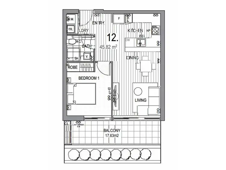 Floorplan of Homely apartment listing, 108/118 Manningham Road, Bulleen VIC 3105