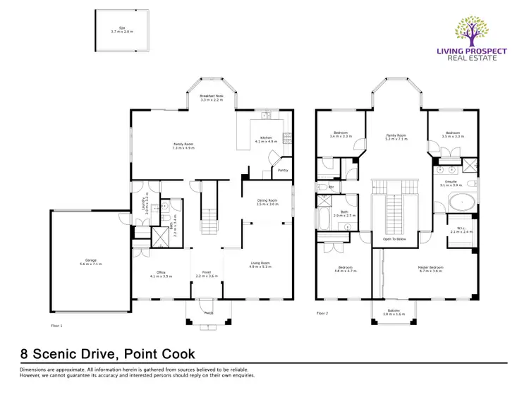 Floorplan of Homely house listing, 8 Scenic Drive, Point Cook VIC 3030