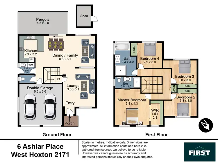 Floorplan of Homely house listing, 6 Ashlar Place, West Hoxton NSW 2171