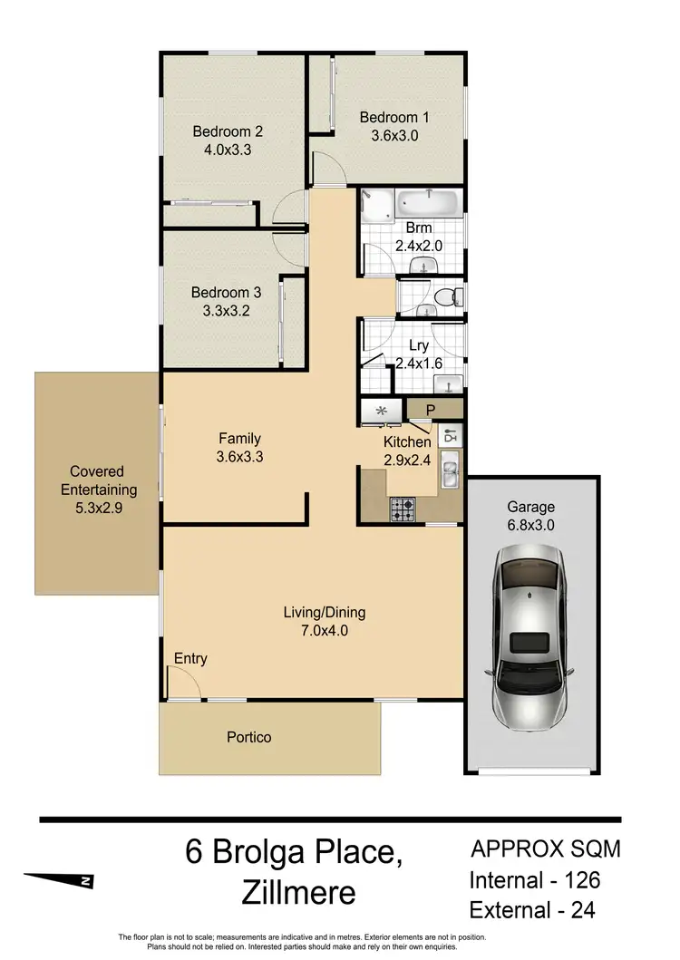 Floorplan of Homely house listing, 6 Brolga Place, Zillmere QLD 4034