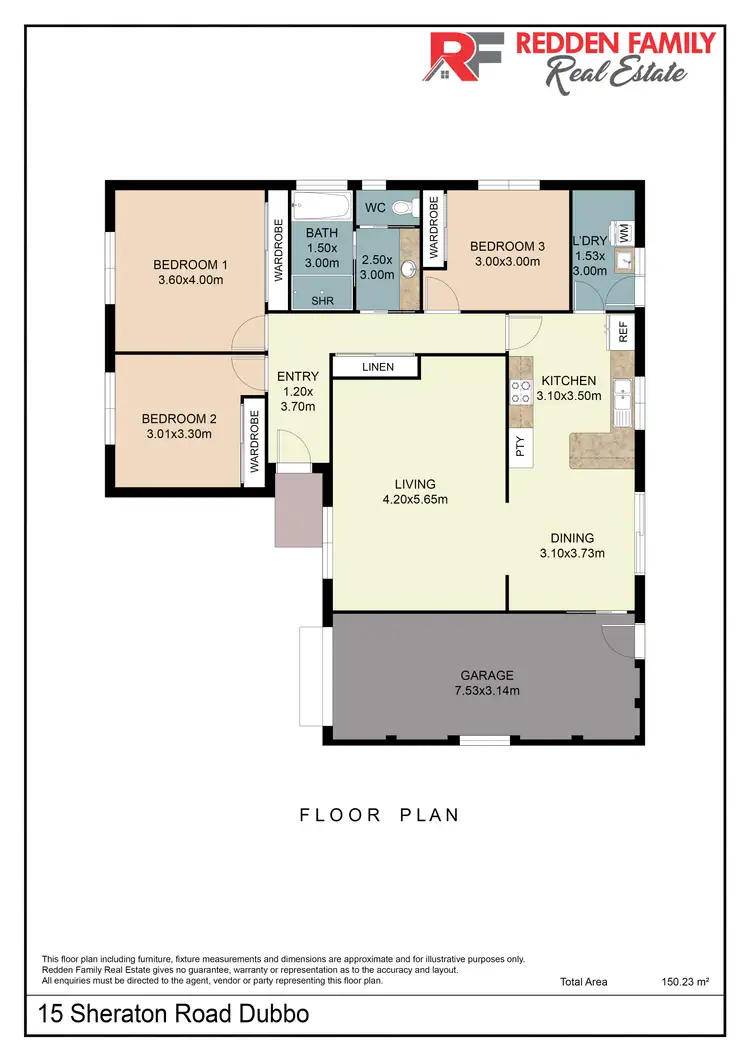 Floorplan of Homely house listing, 15 Sheraton Road, Dubbo NSW 2830