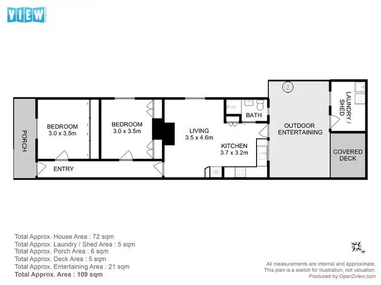 Floorplan of Homely house listing, 3 Feltham Street, North Hobart TAS 7000