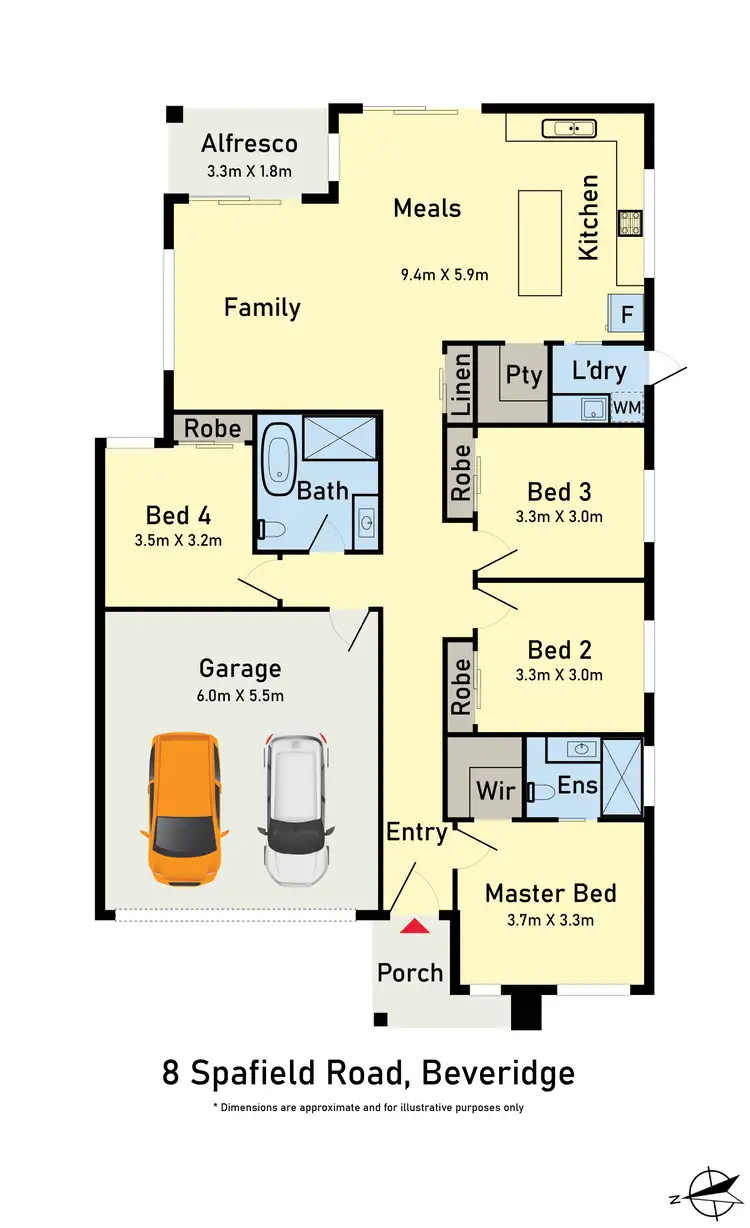 Floorplan of Homely house listing, 8 Spafield Road, Beveridge VIC 3753