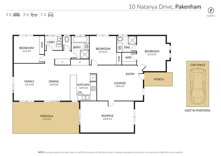 Floorplan of Homely house listing, 10 Natanya Drive, Pakenham VIC 3810
