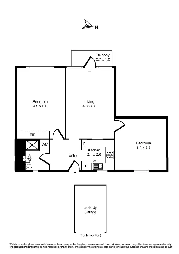 Floorplan of Homely apartment listing, 15/75 Queens Road, Melbourne VIC 3004