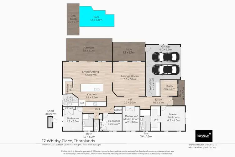 Floorplan of Homely house listing, 17 Whitby Place, Thornlands QLD 4164