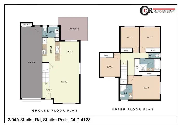 Floorplan of Homely semi-detached listing, 94A Shailer Road, Shailer Park QLD 4128