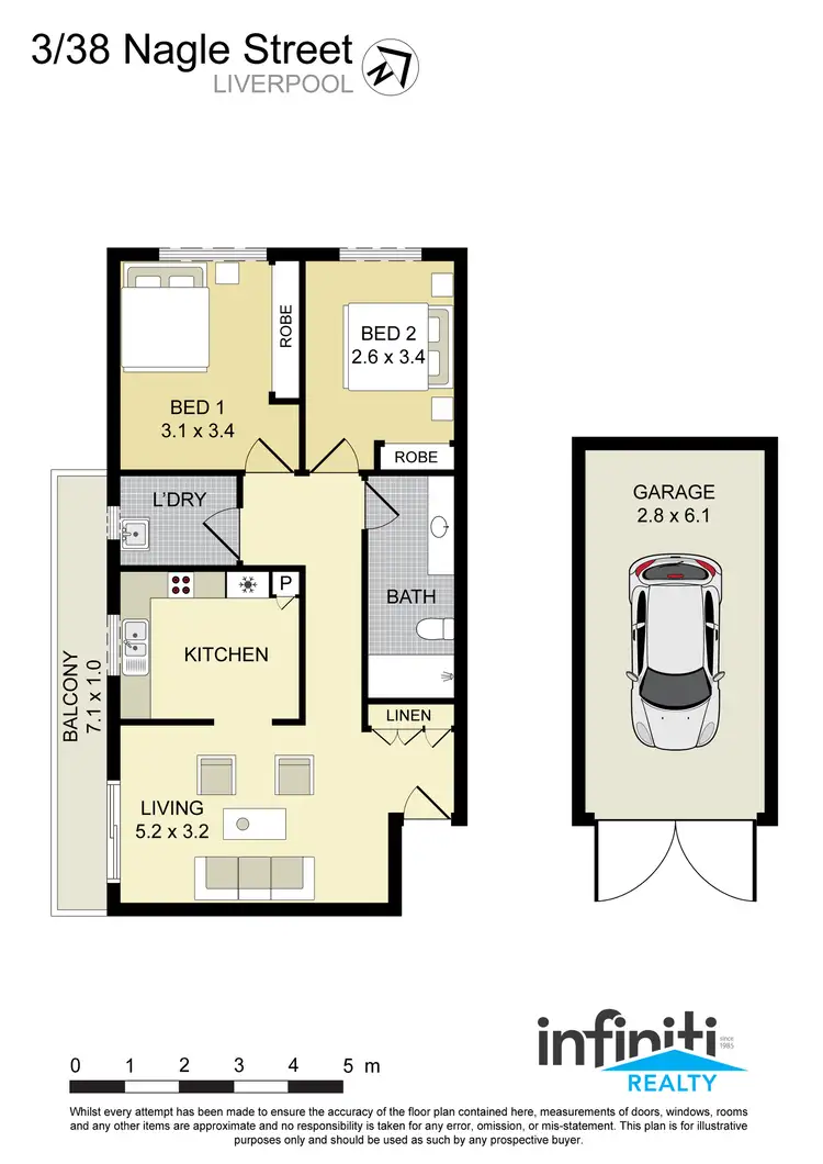 Floorplan of Homely apartment listing, 3/38 Nagle Street, Liverpool NSW 2170