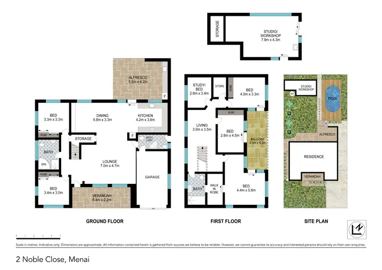 Floorplan of Homely house listing, 2 Noble Close, Menai NSW 2234