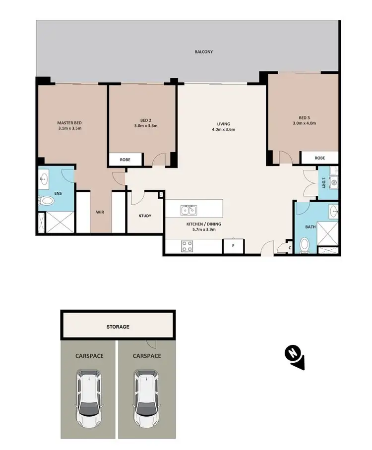 Floorplan of Homely apartment listing, Contact Agent For Address, Schofields NSW 2762