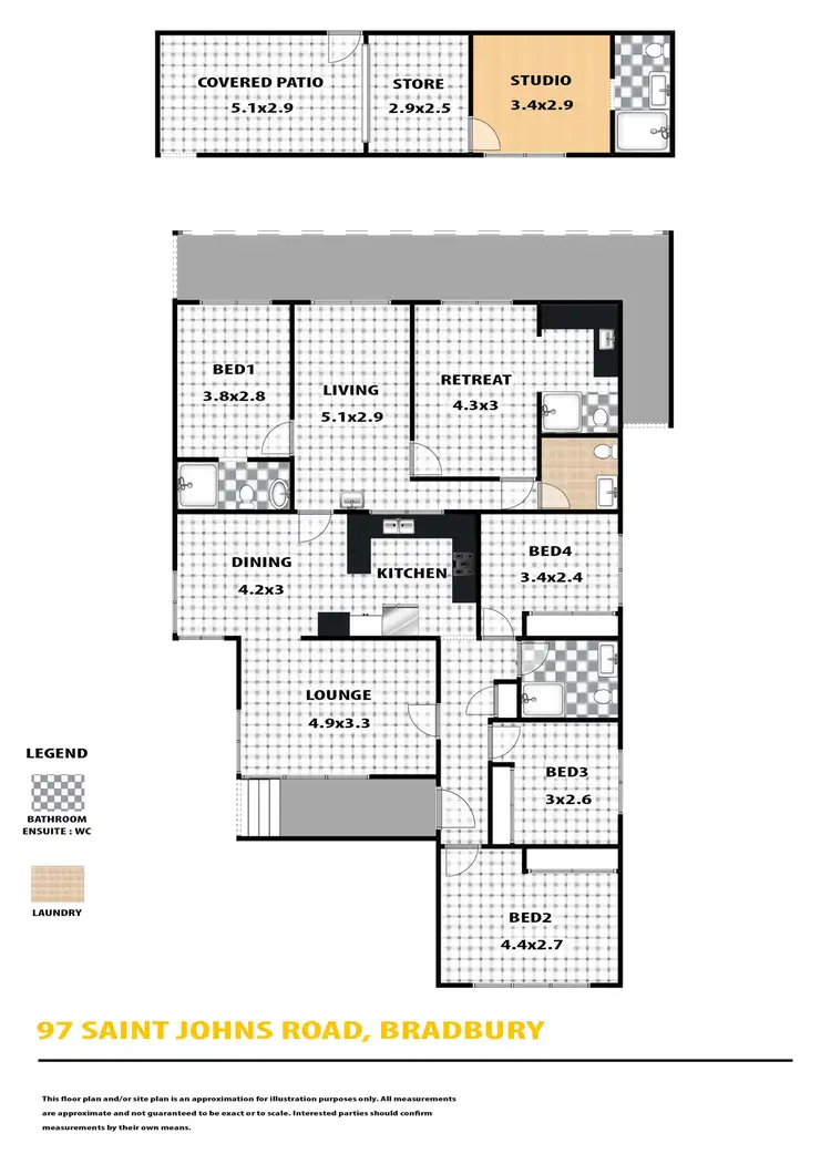Floorplan of Homely house listing, 97 Saint Johns Road, Bradbury NSW 2560