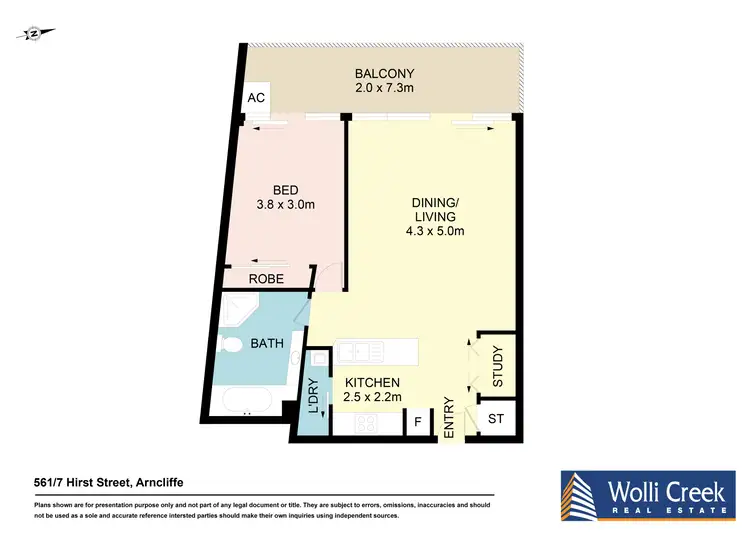 Floorplan of Homely apartment listing, 561/7 Hirst Street, Arncliffe NSW 2205