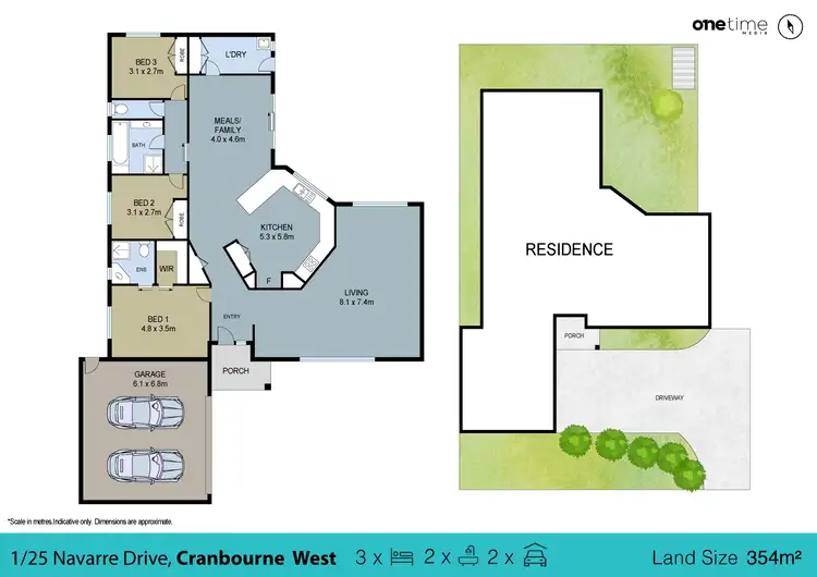 Floorplan of Homely house listing, 1/25 Navarre Drive, Cranbourne West VIC 3977