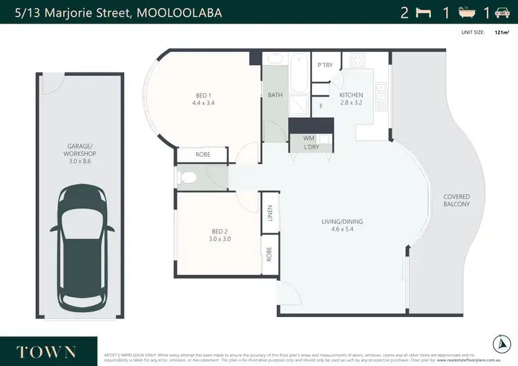 Floorplan of Homely unit listing, 5/13-15 Marjorie Street, Mooloolaba QLD 4557