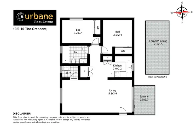 Floorplan of Homely unit listing, 9/20 The Crescent, Penrith NSW 2750