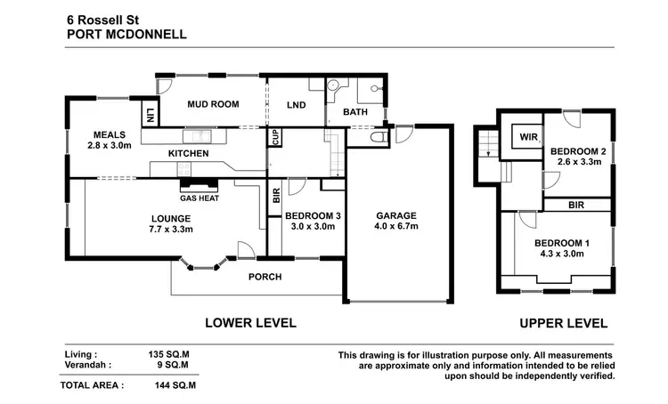 Floorplan of Homely house listing, 6 Rossell Street, Port Macdonnell SA 5291